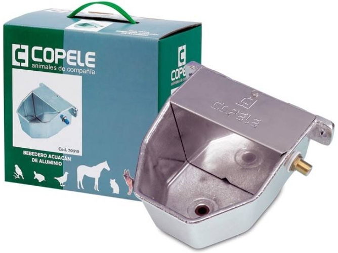 Bebedero para Perros COPELE Pared (Gris - Aluminio)