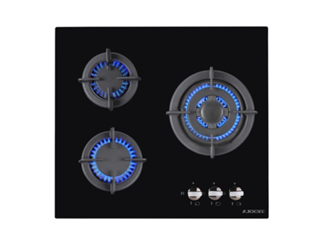Placa de Gas JOCEL JP3GV009029 (Gas Natural - 60 cm - Negro)
