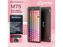 Teclado Inalámbrico Con Pantalla Degradada, Teclas Pbt Rgb Y Compatible Con Modos Bluetooth Duales.