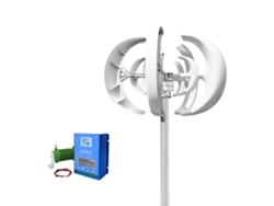 Aerogenerador de 5 aspas con controlador electromagnético, 600 W, 12 V, OEM