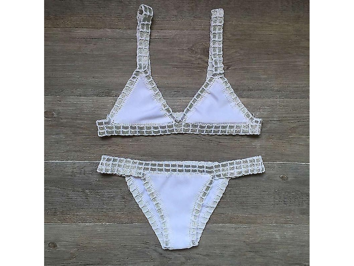 2026-bikini De Crochet Para Mujer Biquini Brasileño Sexy Bandage 2023 Bañador Sin Armadura Talla Normal