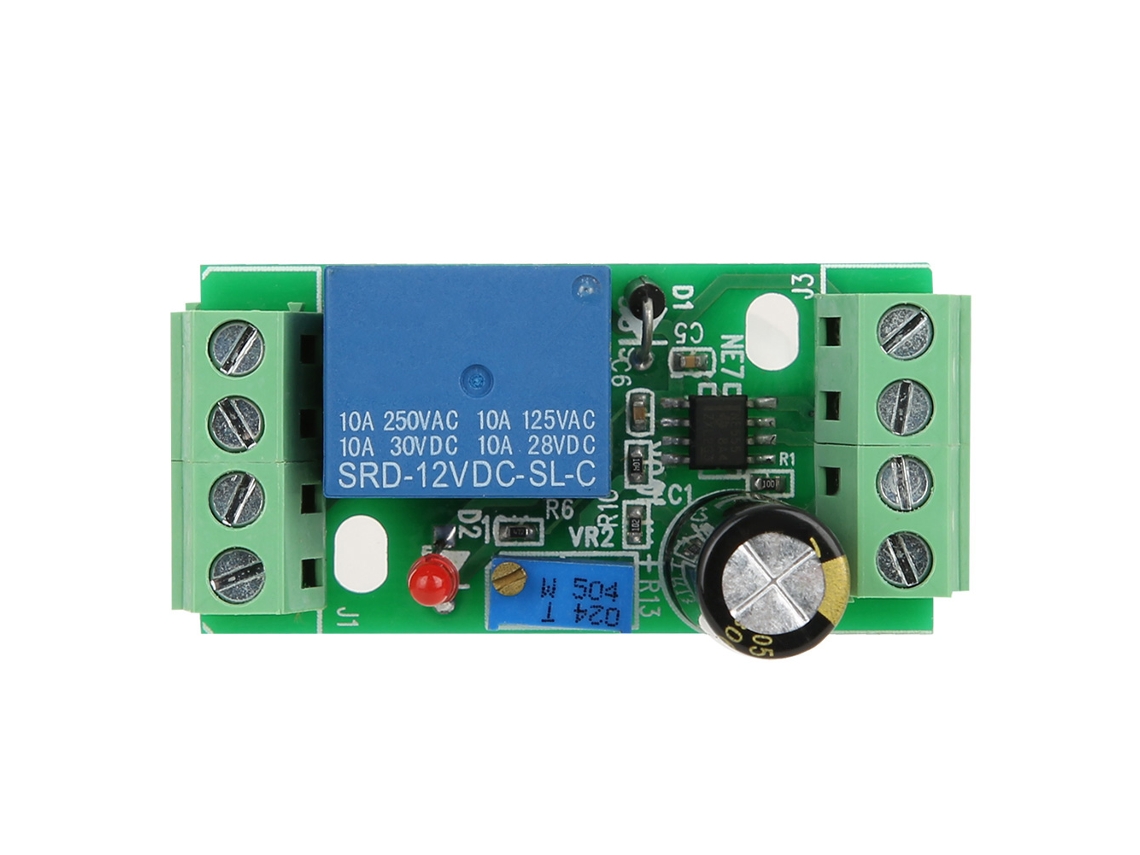 Módulo Interruptor De Retardo Ajustable De 12 V Con Indicador De Encendido/apagado