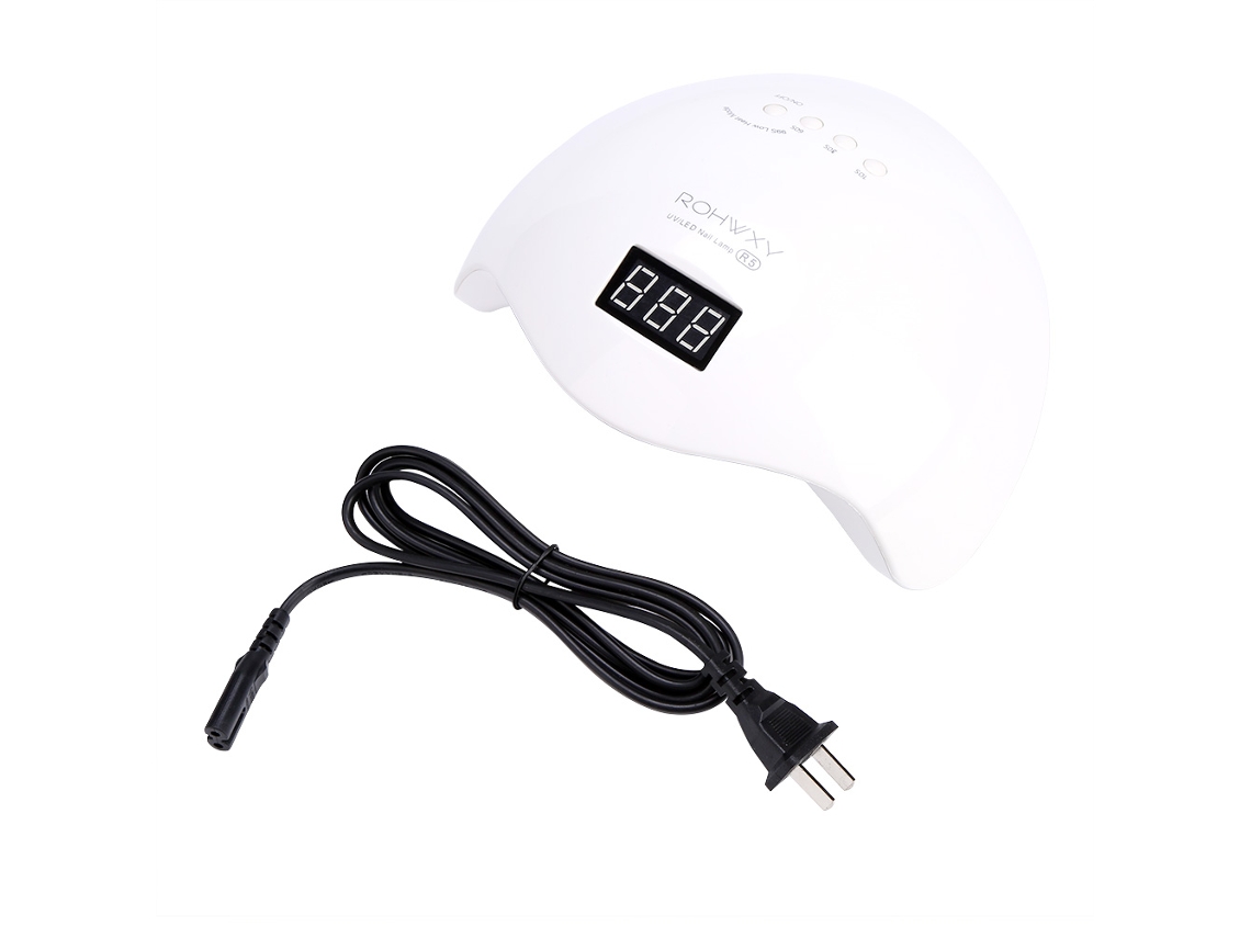 Lámpara secadora de uñas Rebe-UVLED con sensor inteligente, herramientas para decoración de uñas, secado eficiente, blanca