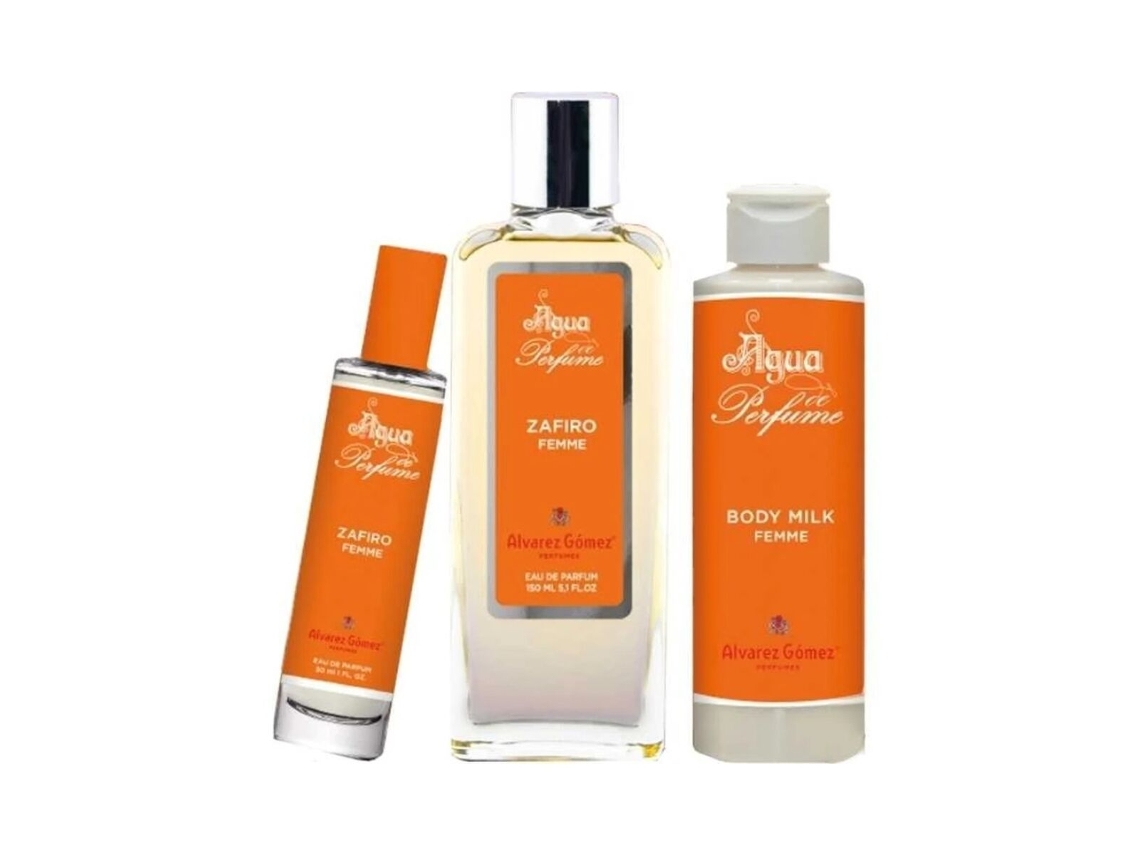 Set de Perfume Alvarez Gomez Zafiro Femme 3 Piezas