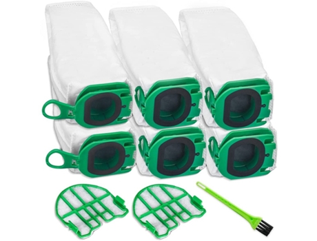 Bolsas de repuesto de 6 piezas para filtro Hepa Vorwerk de 2 piezas para aspiradora Kobold Vb100