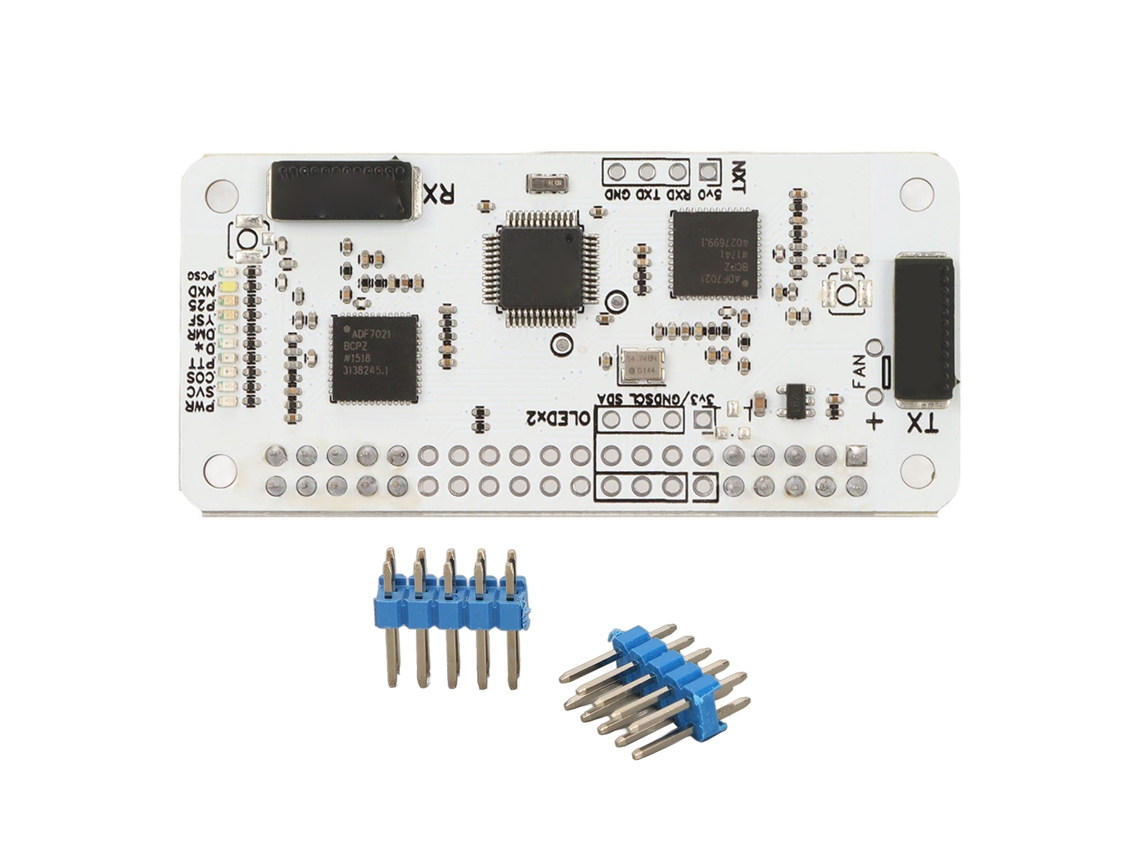 Placa Hotspot Mmdvm Dual Hat Duplex Módulo De Potencia Rf 10mw Para Raspi