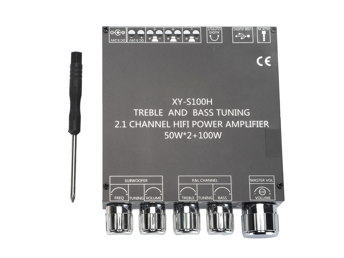 Placa Amplificadora De Potencia Bluetooth 5.0 De 2.1 Canales, 50w, 50w, 100w, Con Control De Graves Y Agudos, Chip Tpa3116d2