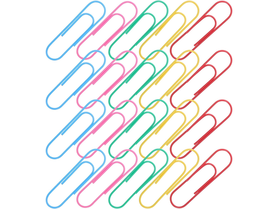 100 Clips Metálicos De 10 Cm Para Papel, Ideales Para Oficina Y Manualidades. Gran Capacidad.