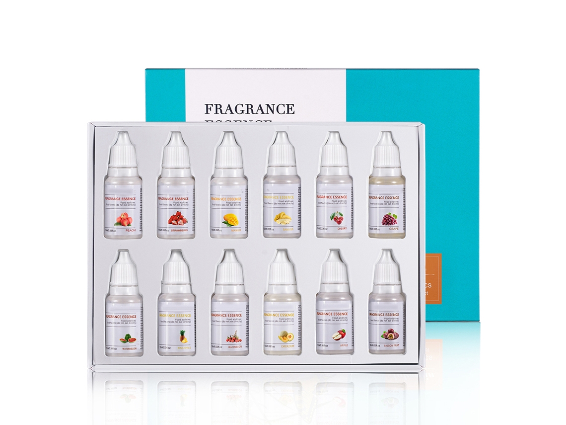 12 Unidades De Sérum Labial Aromático De 10 Ml Para Hacer Labiales Caseros Con Varios Aromas E Ingredientes Seguros.