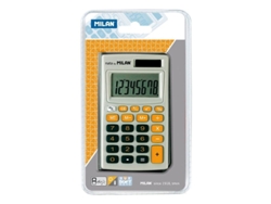 Calculadora Gris Y Naranja de MILAN 8 Dígitos