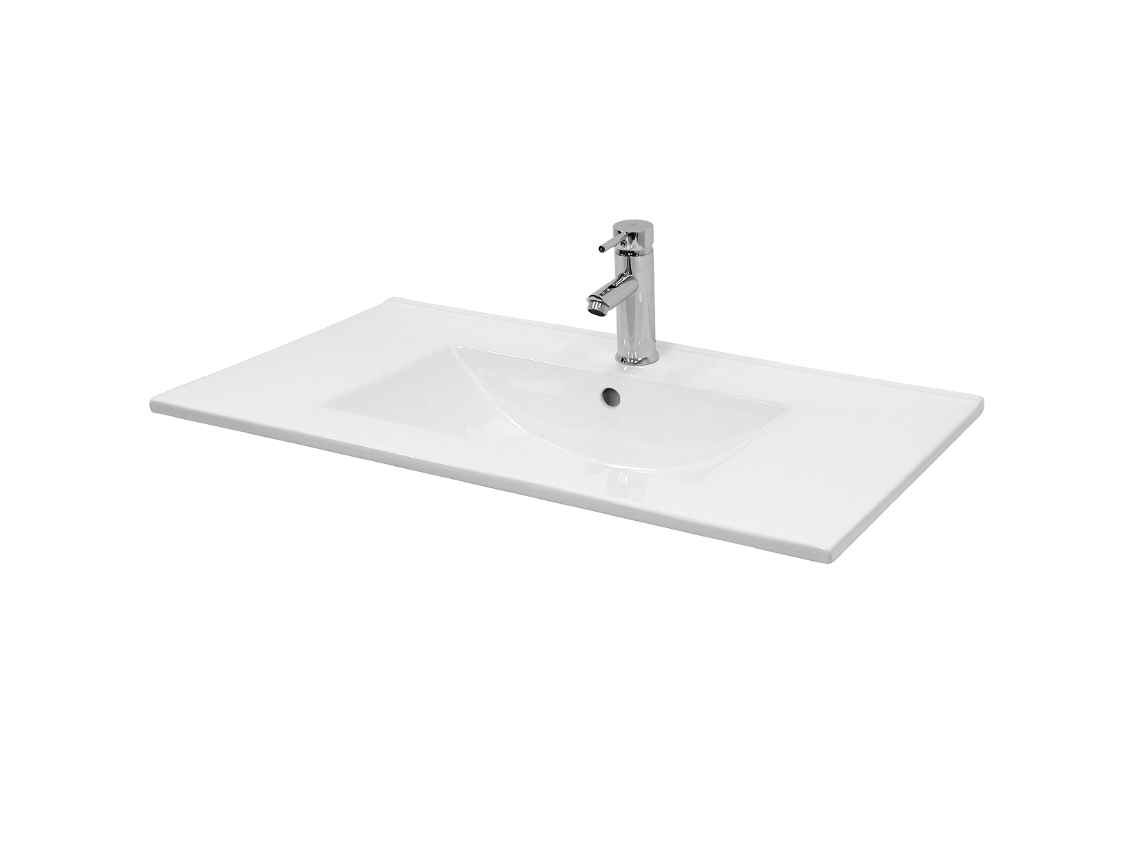Lavamanos ECD GERMANY (Branco - Cerámica - 81 x 46.5 x 17.5cm)