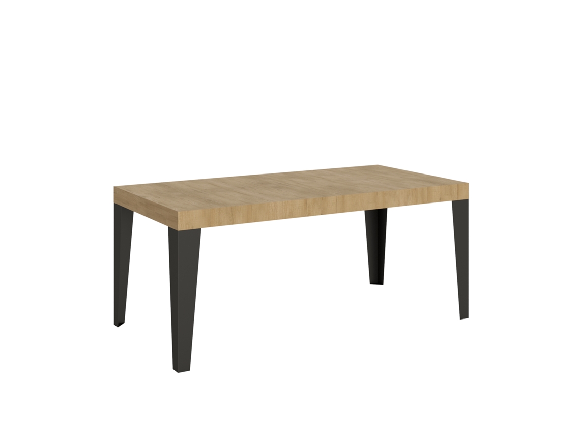 Mesa Extensible 200/460x90 cm Roble Llama Patas Antracita Natural Itamoby