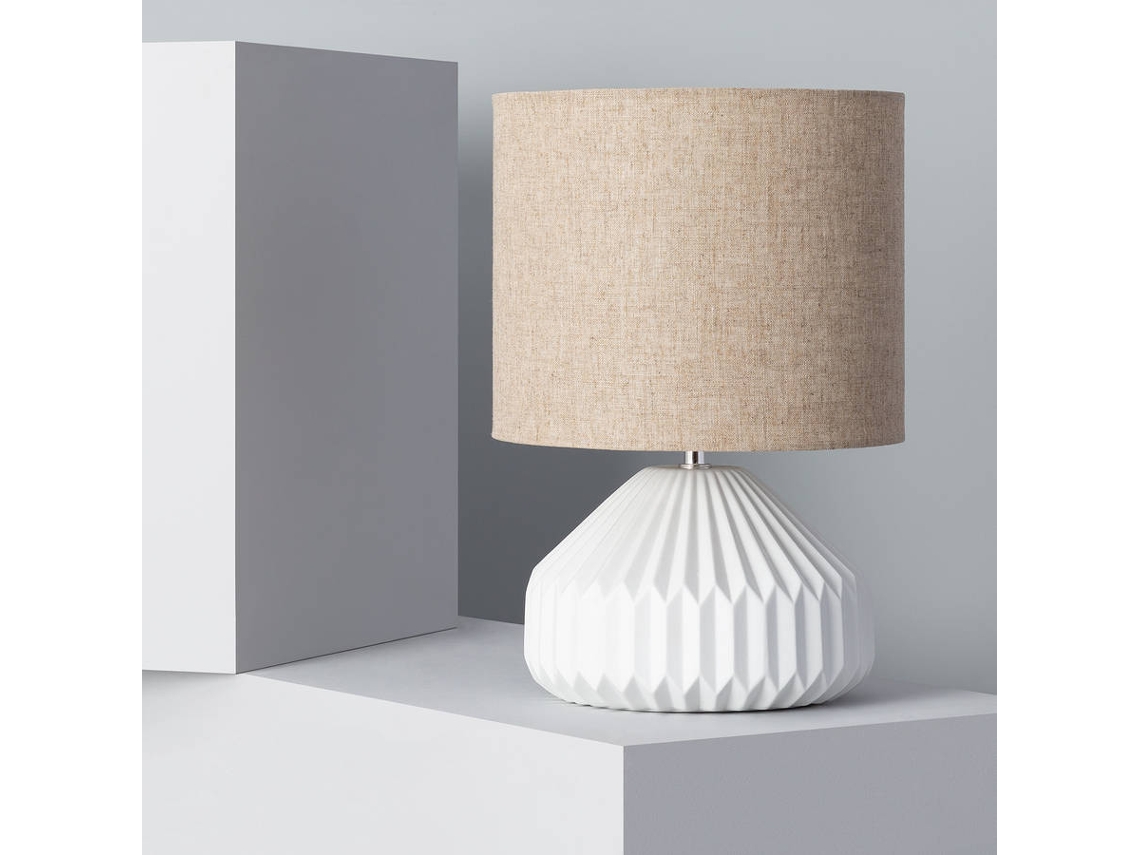 Lámpara de Mesa LEDKIA Monduver (Blanco - E27 - 40 W)