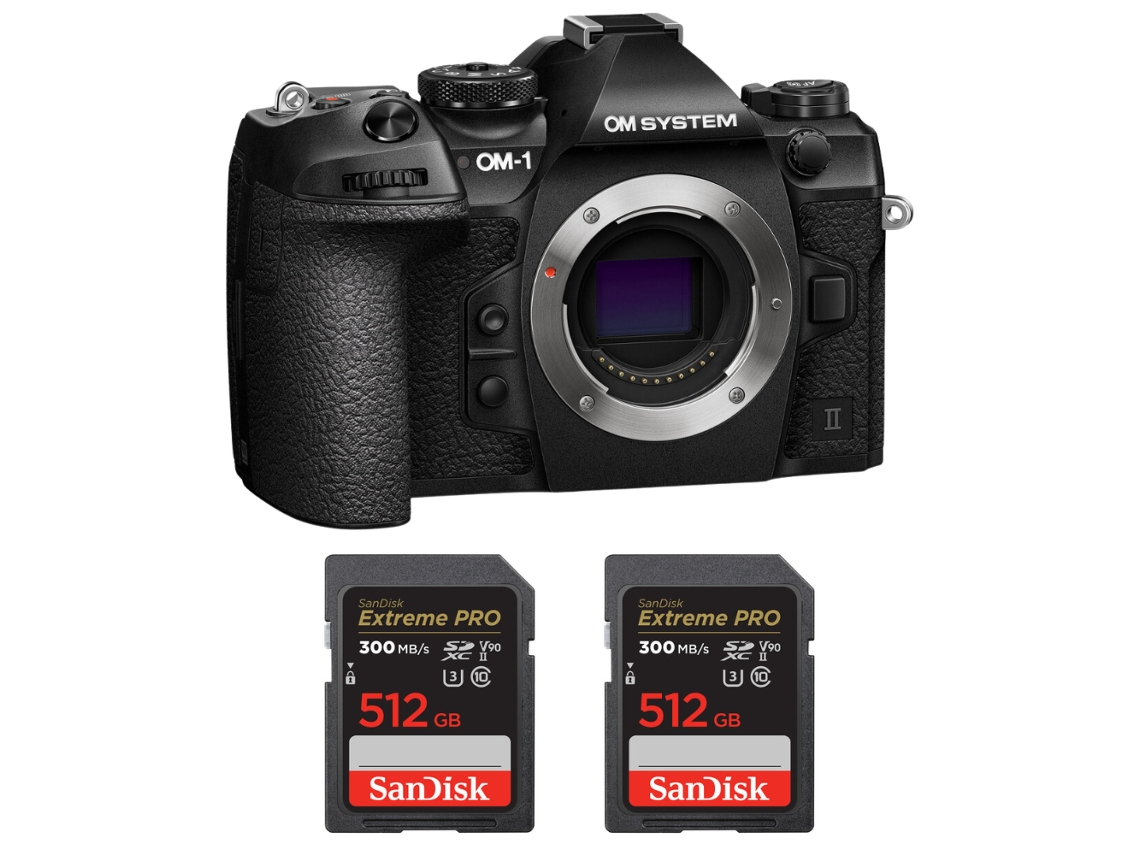 Om System Om-1 Mark Ii + 2 Sandisk 512gb Uhs-ii 300mb/s + Ebook “20 Consejos Para Fotos Que Impactan”
