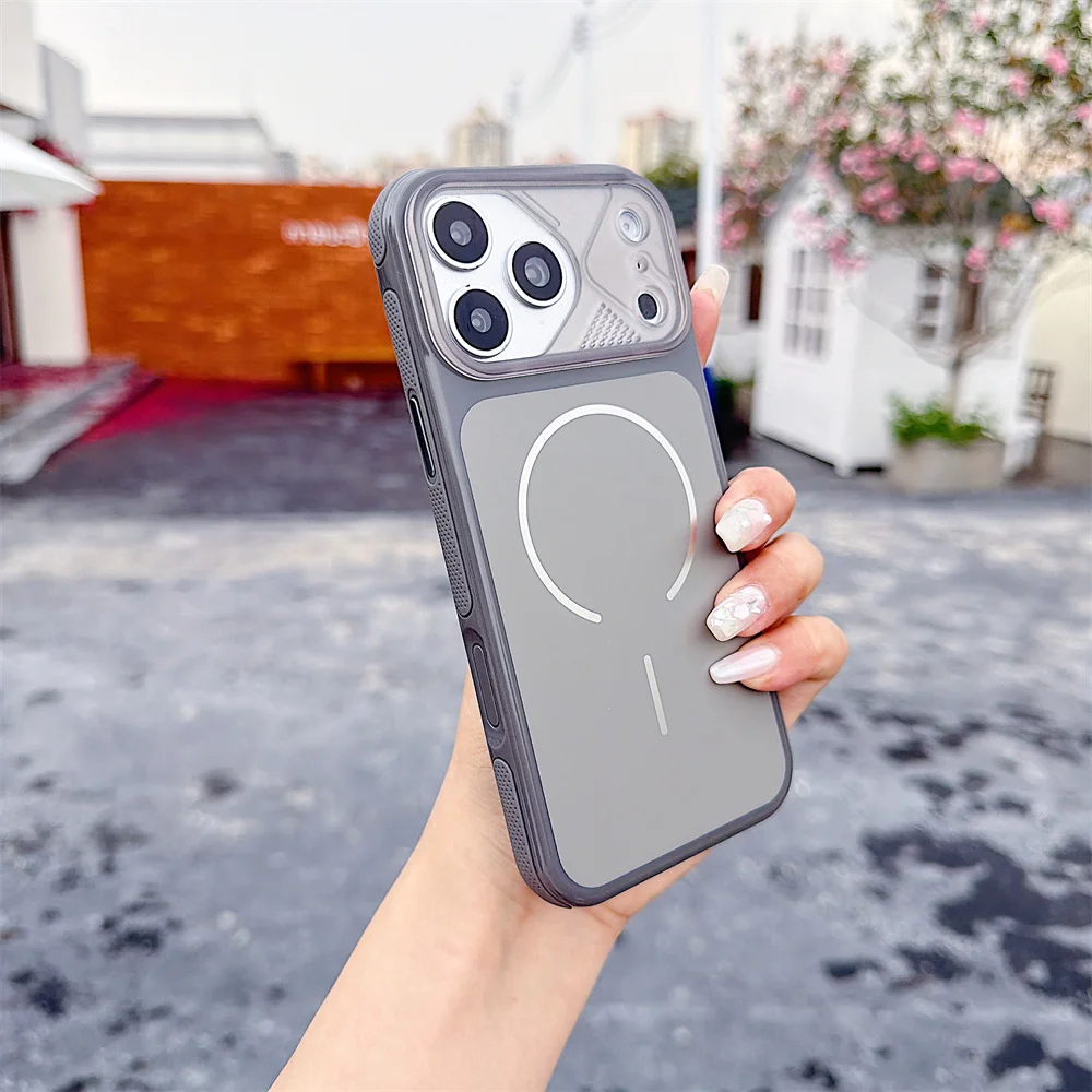 (iphone 13 Pro, Gris) Funda Magnética Para Teléfono, Compatible Con Iphone, Funda Protectora A Prueba De Golpes