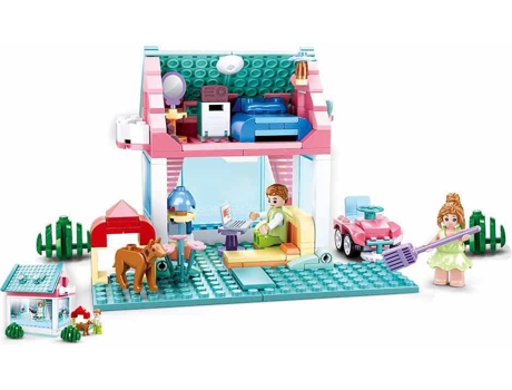 Blocs de Construcción SLUBAN Girls Dream Dulce Casa 244 Pzs (Edad Mínima: 6 Años - 38 x 23,7 x 6,7 cm)