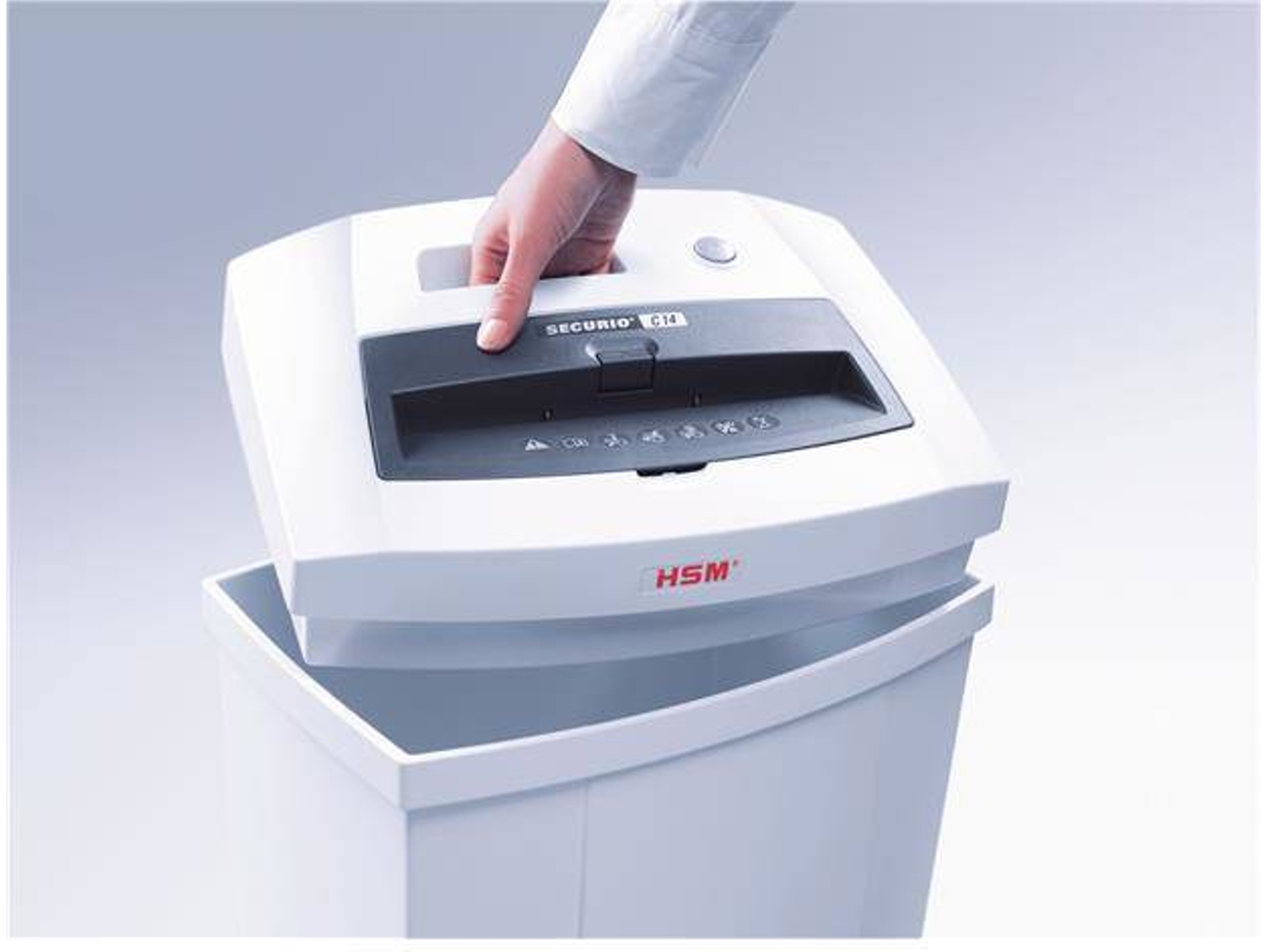 Destructora HSM Securio C14 (5 - 6 hojas - Capacidad: 20 L)