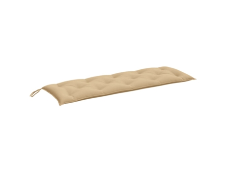 Cojín De Banco De Jardín VIDAXL Beige Tela (150x50x7 cm)