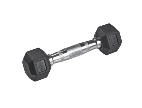 Mancuerna de goma hexagonal TANGA SPORTS