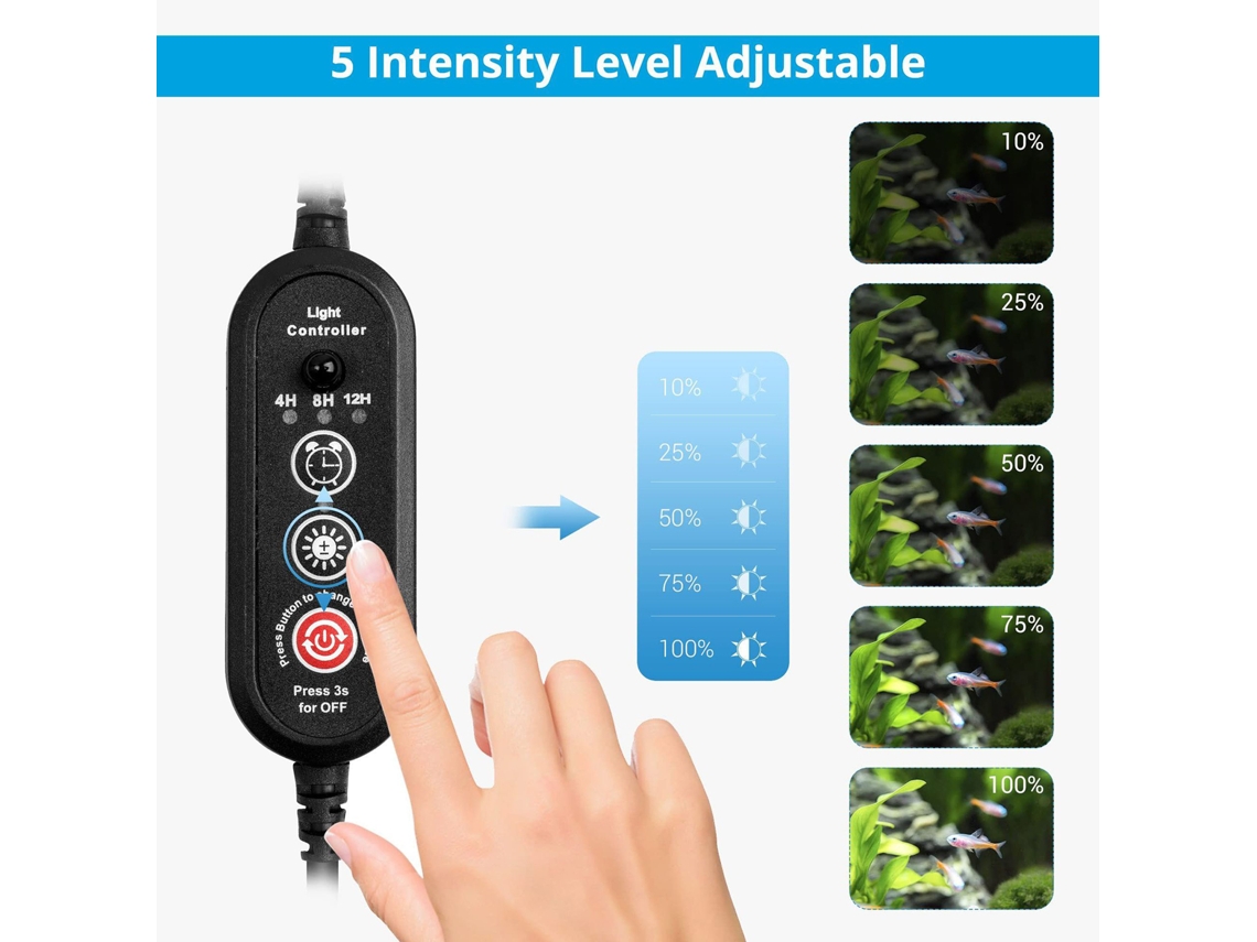 2026-luz Led Para Acuario Rgb Con Control Remoto Iluminación Versátil Para Peces Tropicales Y Corales