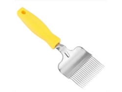 1 herramienta de apicultura de acero inoxidable: tenedor para cortar miel, cuchillo para cortar miel, panal convencional.