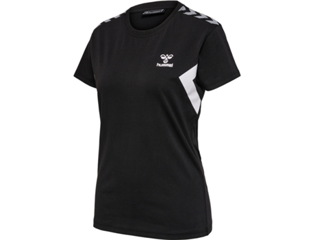 Camiseta de Mujer para Deporte HUMMEL Staltic Talla Algodón Negro (XS)
