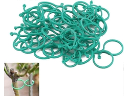 50 clips de soporte reutilizables para plantas, anillos giratorios de plástico para plantas trepadoras y hortalizas en el jardín.