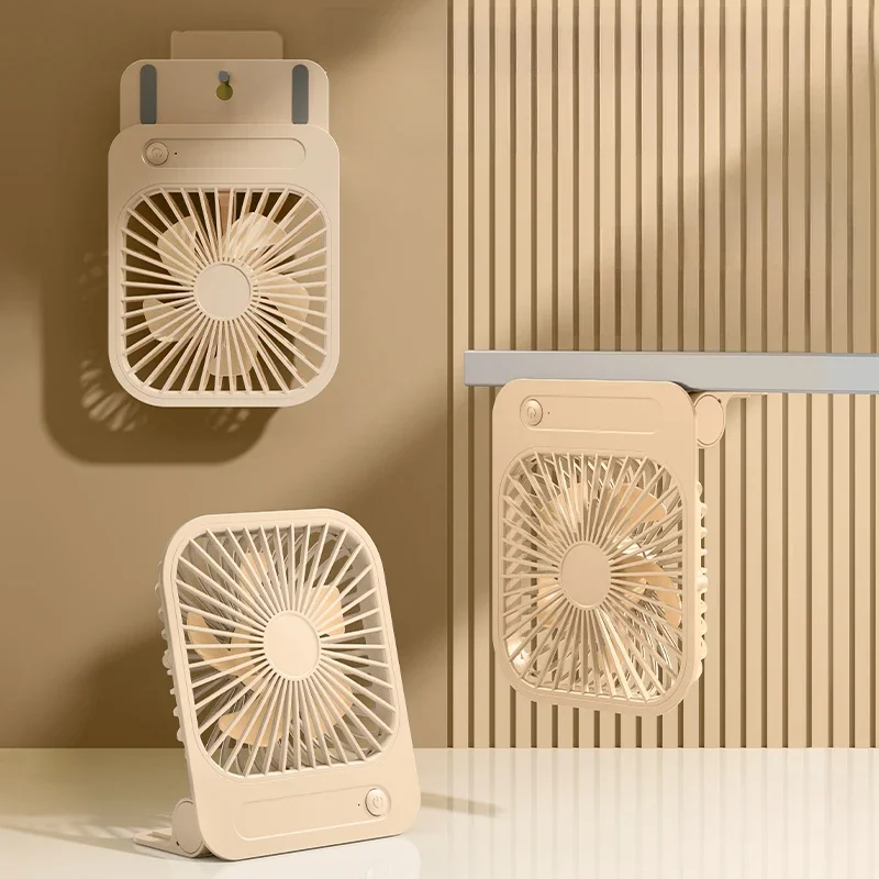(albaricoque) Potente Ventilador De Pared, Carga Usb, Tres Velocidades, Ventilador De Refrigeración Magnética.
