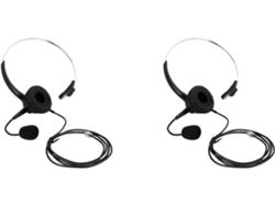 Auriculares Monoaurales Con Cancelación De Ruido Y Micrófono Para Centro De Llamadas (2 Unidades, Conexión Rj9).