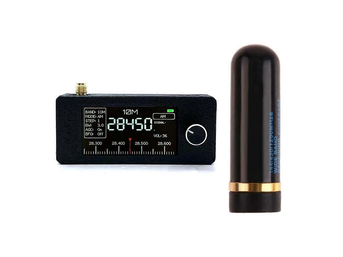 Radio portátil con pantalla IPS de 1,9 pulgadas, antena integrada y receptor HF multibanda GOKOCO (de 0,5 kHz a 181 MHz).