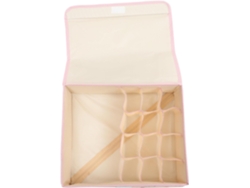 Caja organizadora multifuncional GOKOCO de tela Oxford con compartimentos para ropa interior y accesorios.