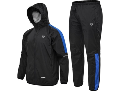 Chándale para Fitness RDX Chándal Sauna Azul (XL)