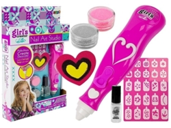 Set de pintura de uñas B.active con dispensador de esmalte con brillantina