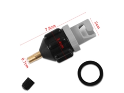 Adaptador De Válvula Schrader Para Bomba De Aire Con 4 Adaptadores Para Accesorios De Kayak, Bote Inflable Y Sup.