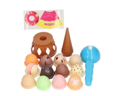 Juego De Conos De Helado - Juguete Educativo De Imitación Para Niños Con Accesorios