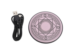 Base De Carga Inalámbrica Rápida De 20 W Con Tecnología Magic Array Y Efecto De Luz Pulsante, Color Rosa Sakura, Estilo Escritorio.