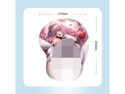 Alfombrilla de ratón de muñeca de silicona 3D de dibujos animados de anime Rj-055 SIURN