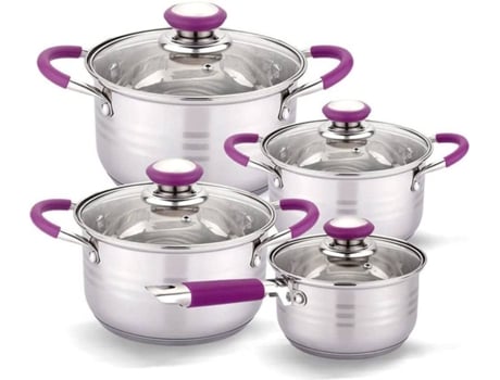 Batería Cocina Gridinlux set 8 piezas vitro acero