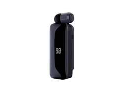 Auriculares de solapa negros para Android y Apple, Bluetooth