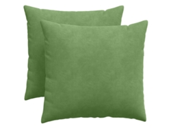 Cojines para sofá (2 unidades) - Cojín verde claro para sofá, 50 x 50 cm, HARLANV1