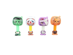 Ats-4pcs Juguete De Succión Telescópico Cute Cartoon Interacción Padre-hijo Descompresión Luz Tubo Telescópico