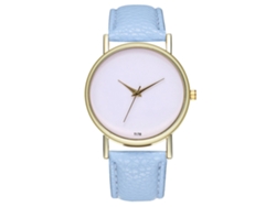 Reloj De Cuarzo Elegante Unisex Para Parejas Casual, Regalo (azul Claro)