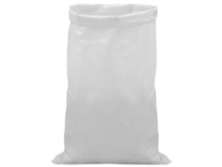 Bolsas tejidas Vidaxl, 50 unidades, blancas, 70 x 110 cm, PP