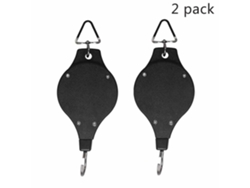 VVJIJILLY 2x Suporte Retrátil Para Vasos Suspensos, Cestos De Flores Ou Comedouros (preto)