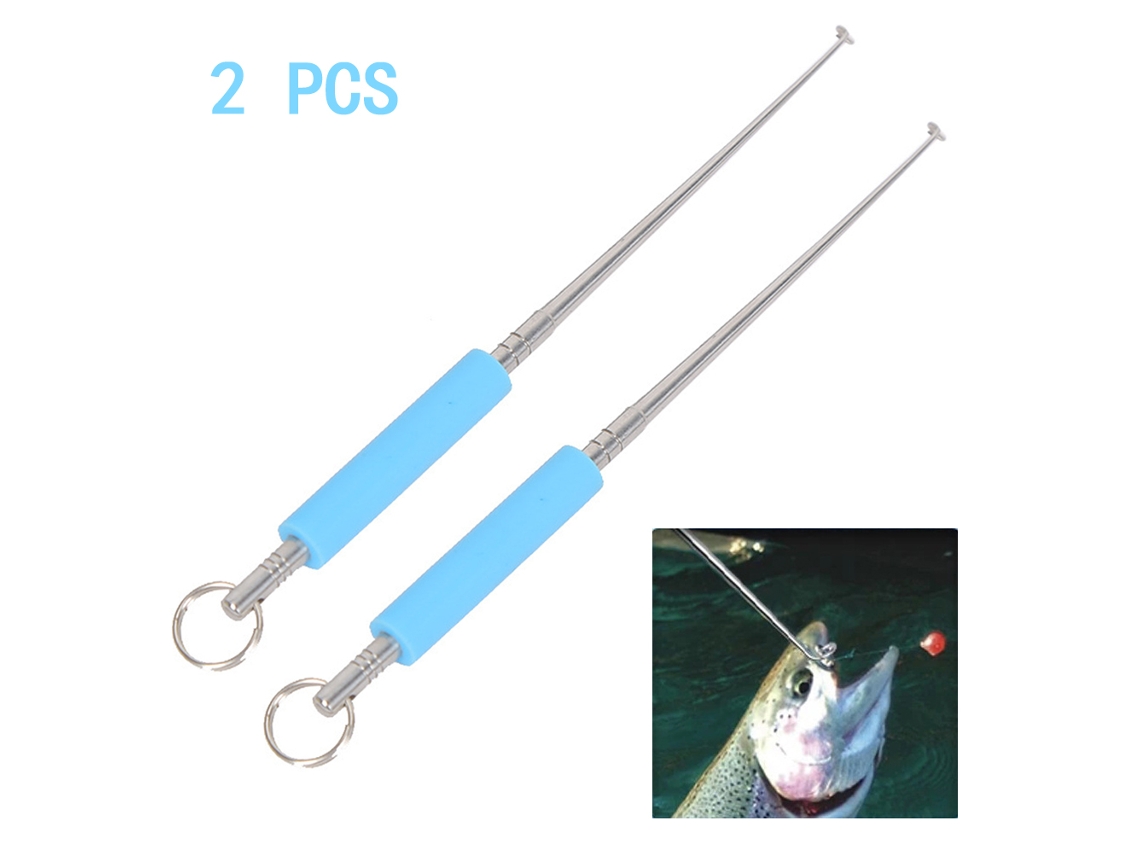 Juego De 2 Piezas De Acero Inoxidable Para Extraer Anzuelos De Pesca Con Mango Antideslizante.