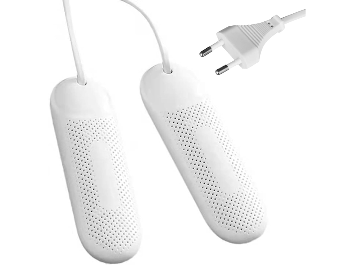 Secador Calefactor Blanco Para Zapatos/botas Con Enchufe Europeo, Deshumidifica, Elimina Olores Y Es Antibacteriano.