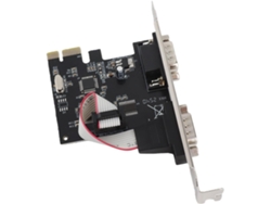 Tarjeta De Expansión Serie Pcie Db9 Rs232 De Doble Puerto Con Profundidad Fifo De 256