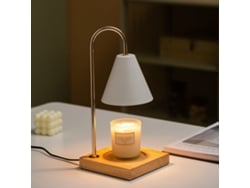 Bj-lâmpada De Derreter Cera Aromática Com Interruptor Rotativo Luz Noturna De Madeira Sem Fumo Para Quarto Mesa De Cabeceira Ambiente Fragrante