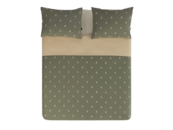Set Funda Nórdica (250x230cm) con 2 Fundas Almohada (50x85cm) 100% Algodón 144TC Beige & Khaki Calaveras SCALPERS
