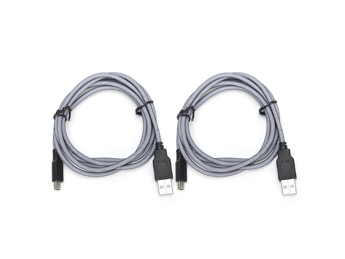 2 Cables De Carga Micro Usb De 1,5 M, Pvc Resistente, Para Nintendo New 3dsxl, Ndsi Y 2ds.